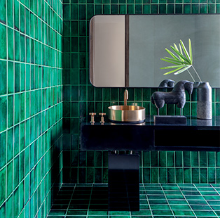 colourful bathrooms